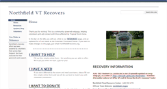 Desktop Screenshot of northfieldvt.recovers.org